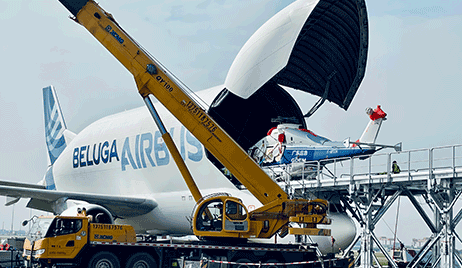 鵬通供應(yīng)鏈成功代理，空客“大白鯨”攜H175直升機飛抵深圳！