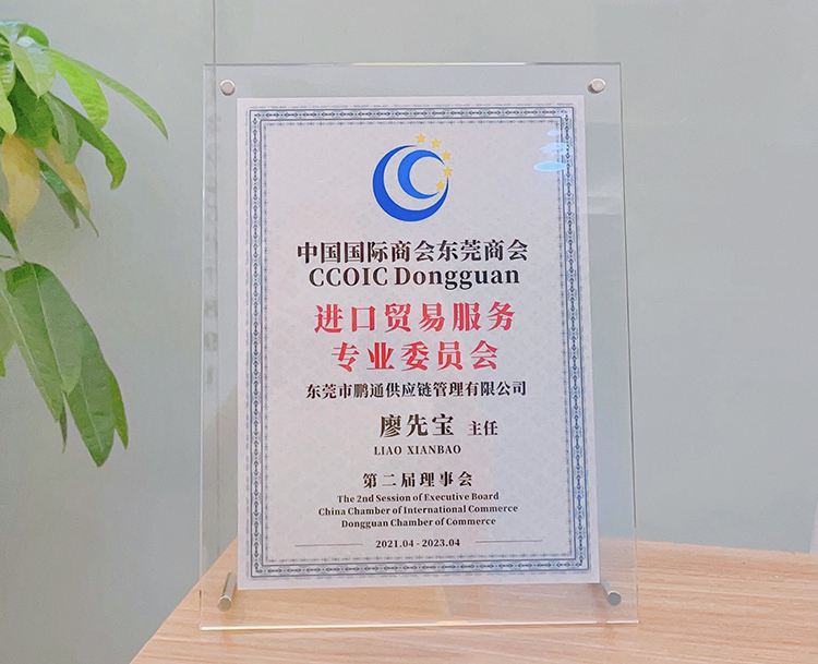 中國國際商會東莞商會-進口貿(mào)易服務專業(yè)委員會